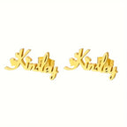 Maxi Hoops with Classic Name