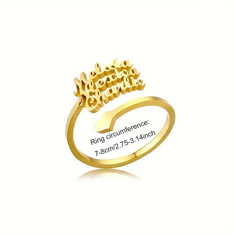 ANILLO CON TRES NOMBRES