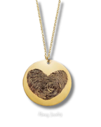 Love footprints necklace