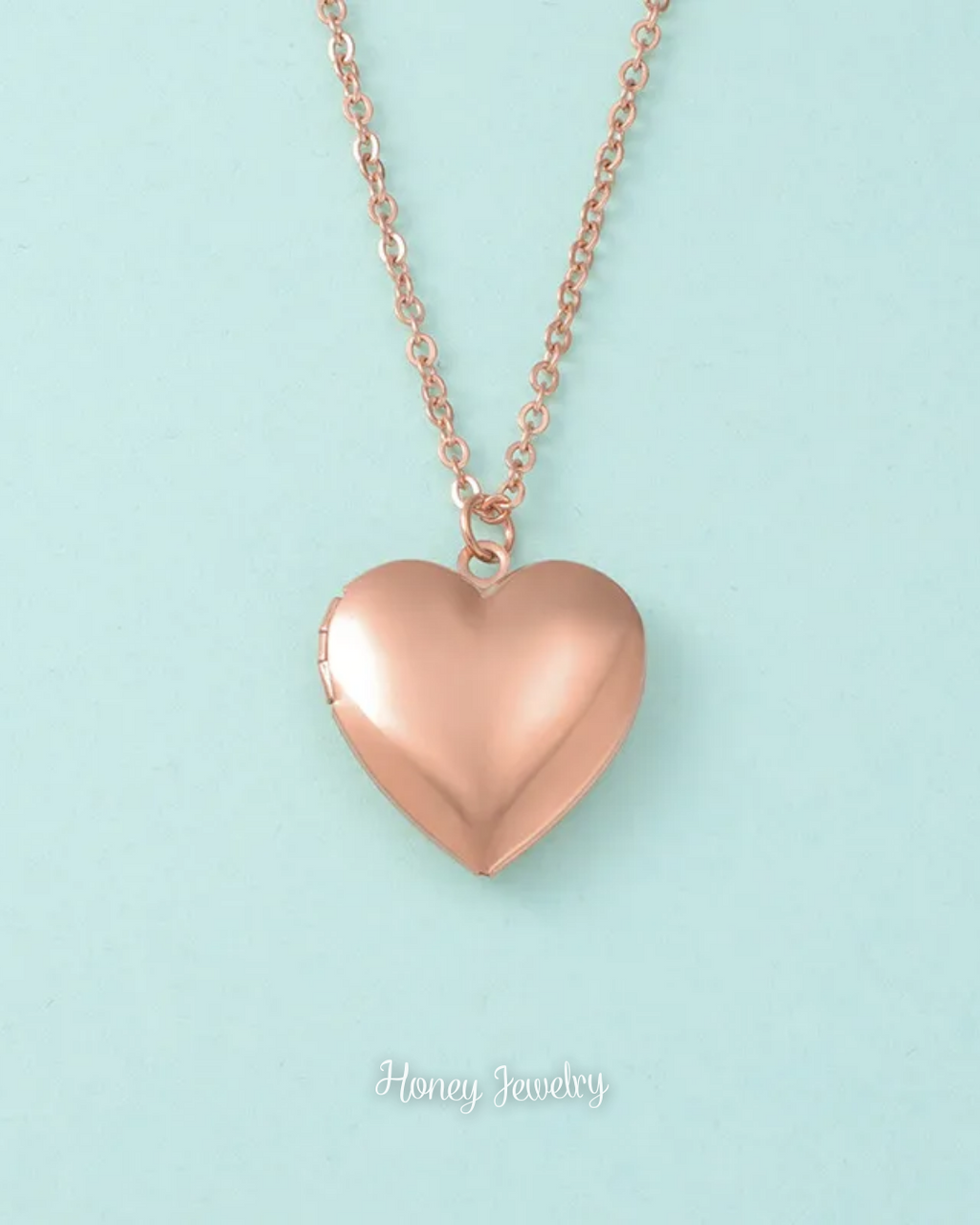 Collar Relicario corazón liso