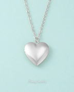 Collar Relicario corazón liso