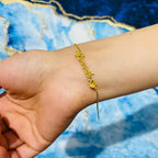 PULSERA CON NOMBRE Y CORAZON