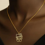 COLLAR CON NOMBRE HELLO KITTY