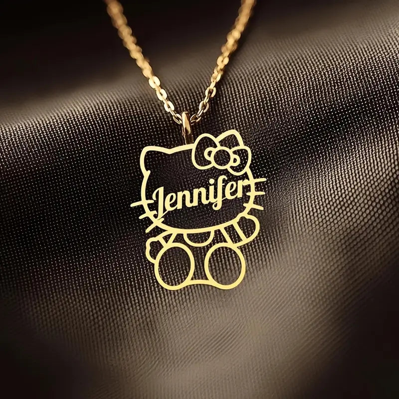 COLLAR CON NOMBRE HELLO KITTY