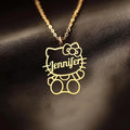 COLLAR CON NOMBRE HELLO KITTY