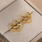 ARETES CORAZON CON NOMBRE